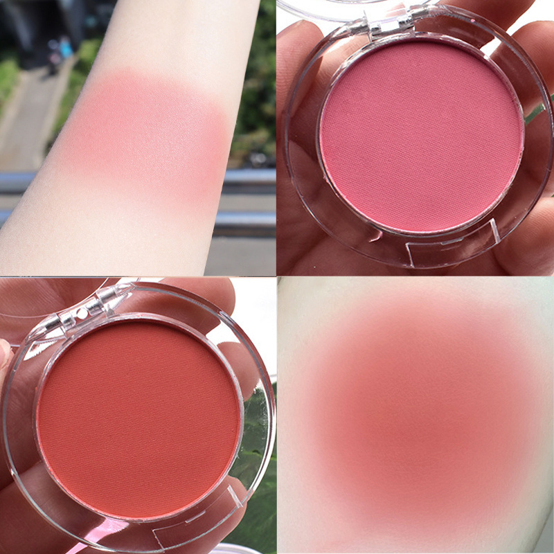 Lightweight Matte Milk Tea Blush Powder for Professional Contouring